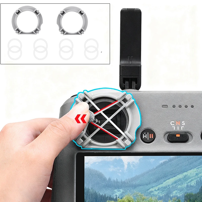 2pcs Direction Yaw Bracket Mount for DJI RC / RC2 Remote Control DJI Mini 3 3pro 4pro 5pro / Mavic 3Pro  /air 3 3S / NEO 2 Drone
