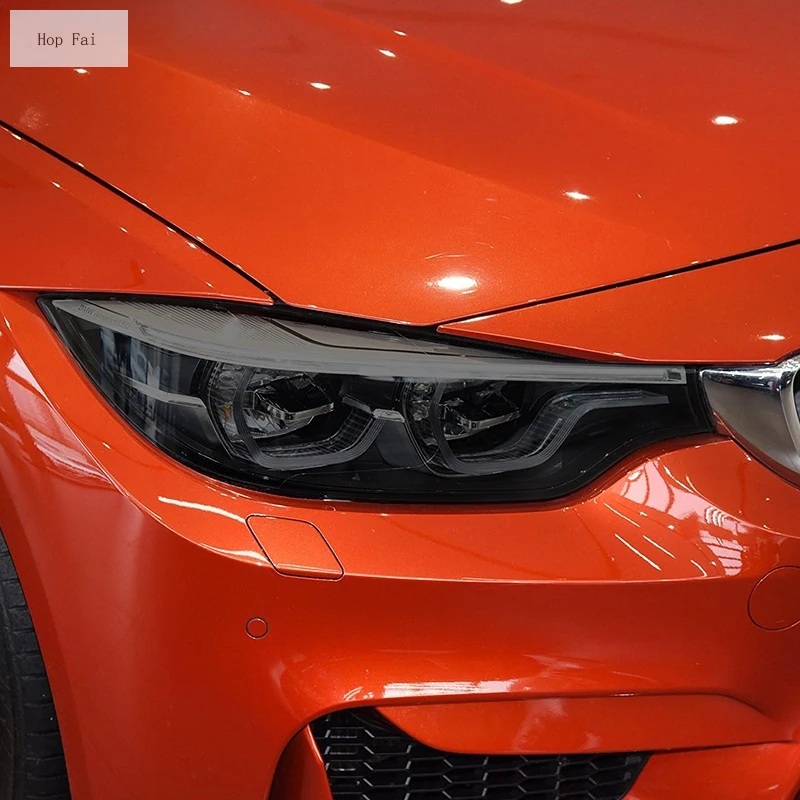 Автомобильная фара, ТПУ стикер Дымчатого цвета для BMW M2, F87, M3, F80, M4, F82, F83, M5, F10, F90, M6, M8, I3, I8, Z4, E89, G29