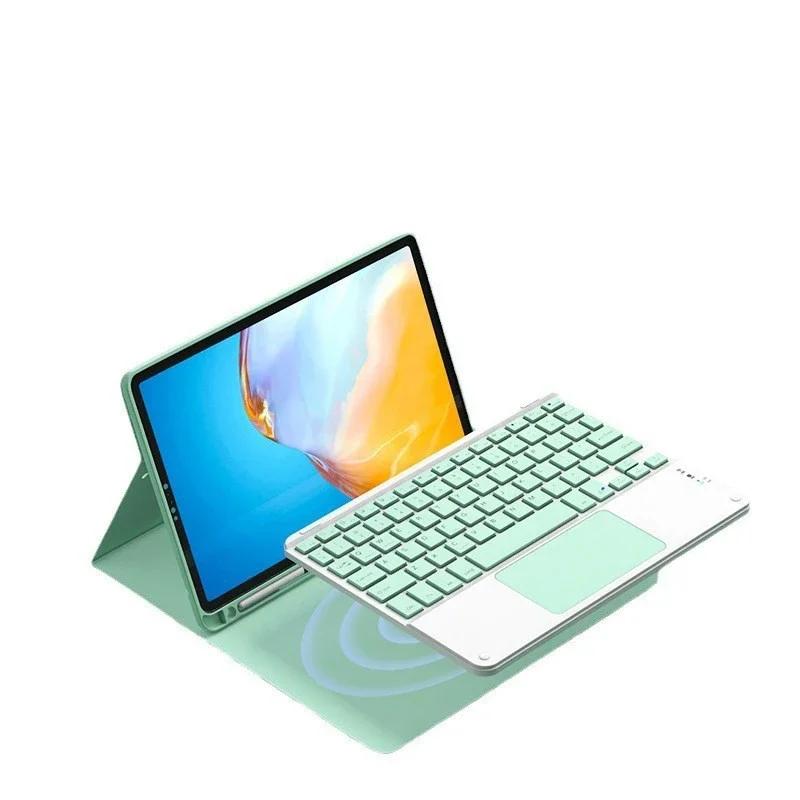 Imagem -05 - Capa de Teclado com Mouse Touchpad Livre para Samsung Galaxy Tab s6 Lite 10.4 a9 Plus a8 a7 s7 s8 11