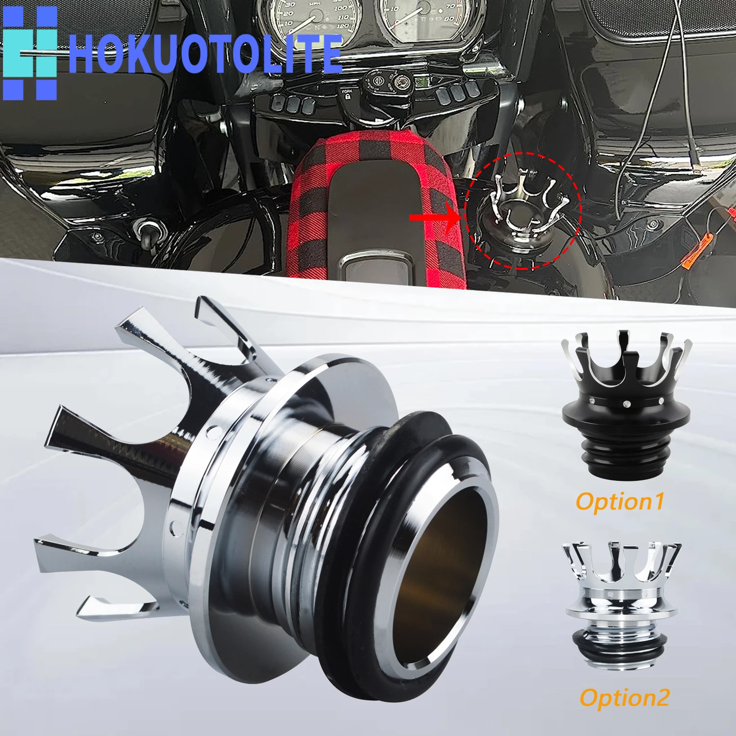 

Motocycle Crown Fuel Tank Cover Cap Gas Cap For Harley Sportster XL 883 1200 Dyna Softail Touring Road King Gas Tank Oil Cap