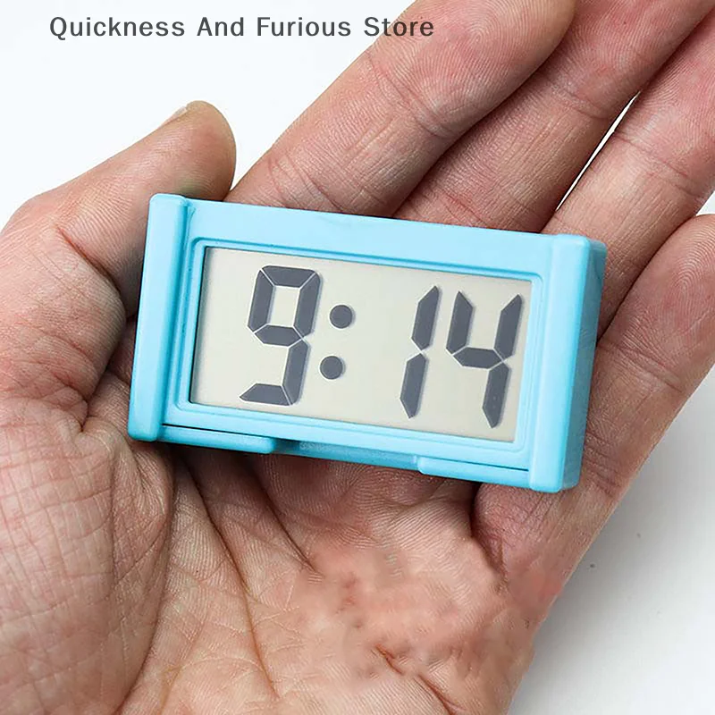 【MO】Mini Digital Clock Large Screen Car Dashboard Electronic Clock Self-adhesive Mini Clock Car Clock For Truck Dashboard