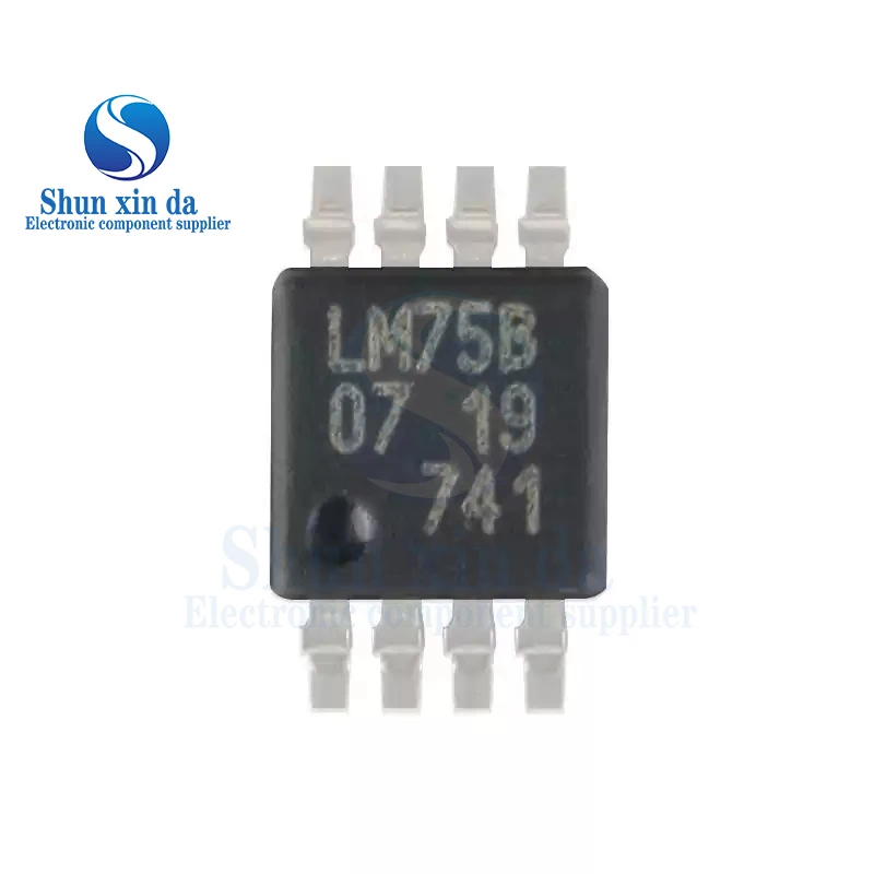 5PCS LM75BDP,118 LM75 LM75B LM75BDP VSSOP8 MSOP SMD IC Digital Temperature Sensor And Thermal Watchdog IC