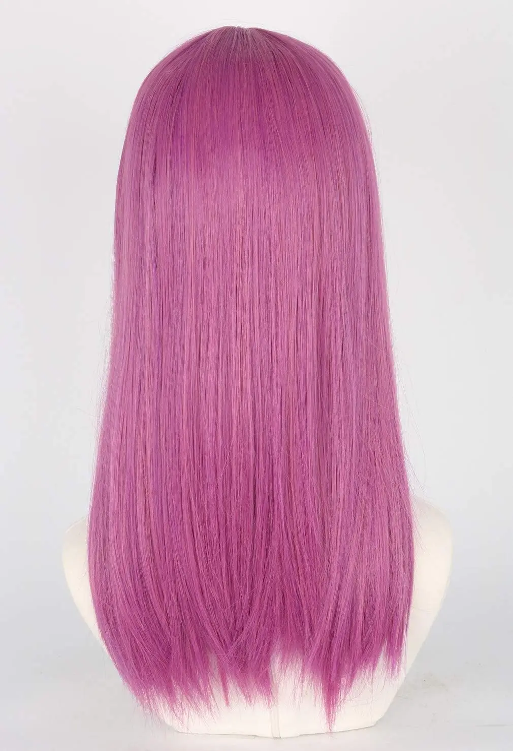 Topcosplay peruka do cosplay peruka dla dzieci długa prosta fioletowa peruka damska Halloween kostium anime peruki na przyjęcie