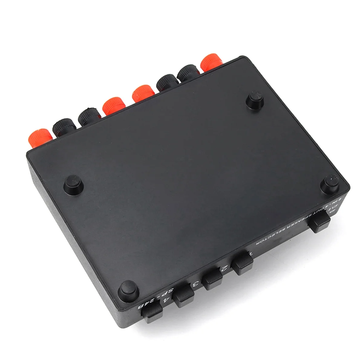 Mini 2-IN-4-OUT Stereo Audio Selector Amplifier Switcher Box Speaker Splitter SP-24B Speaker Selector BoxJAS