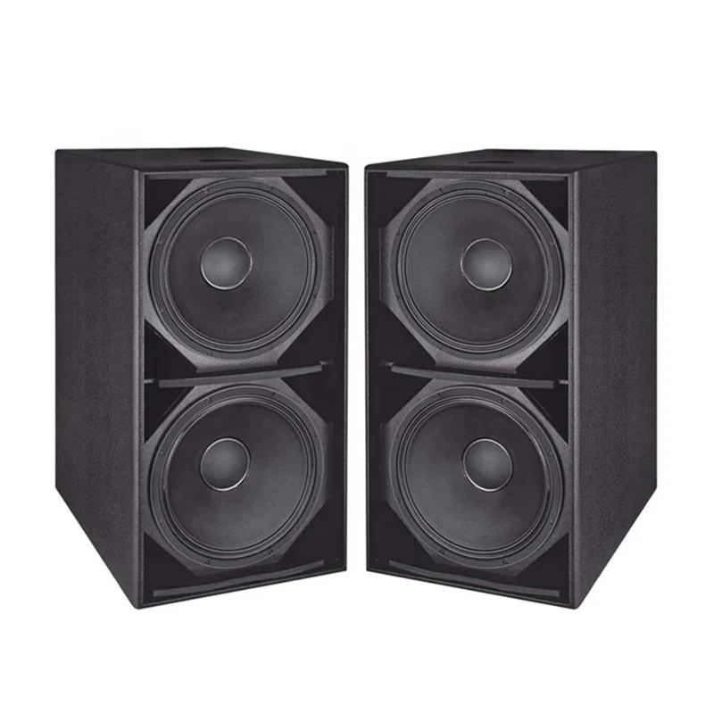 MORIN Dual 18 Inch 18mm HD MDF Environmental Harden Painted Aluminum Cone Subwoofer Professional Passive Line Array Speaker