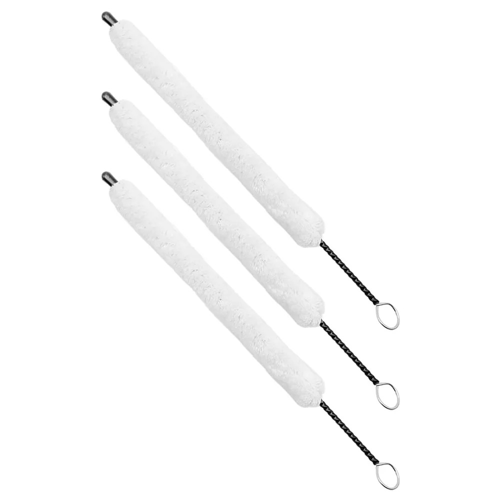 

3 Pcs Piccolo Cleaning Brush Alto Sax Flute Cleaner Universal Brushes for Musical Instruments Iron inside