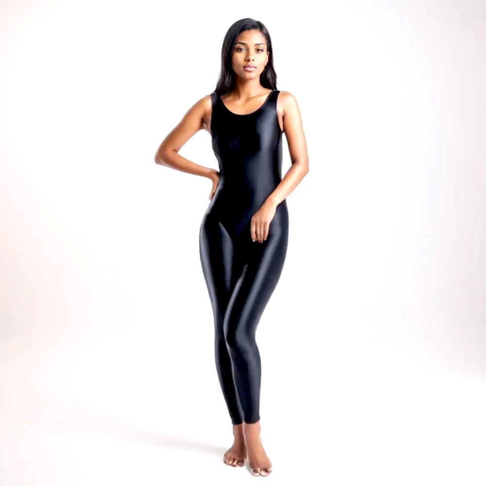 Soft Shiny Catsuit for Women, Overalls Leggings, Yoga Pant, Fitness Romper, Jumpsuits, Jumpsuits, S-3XL