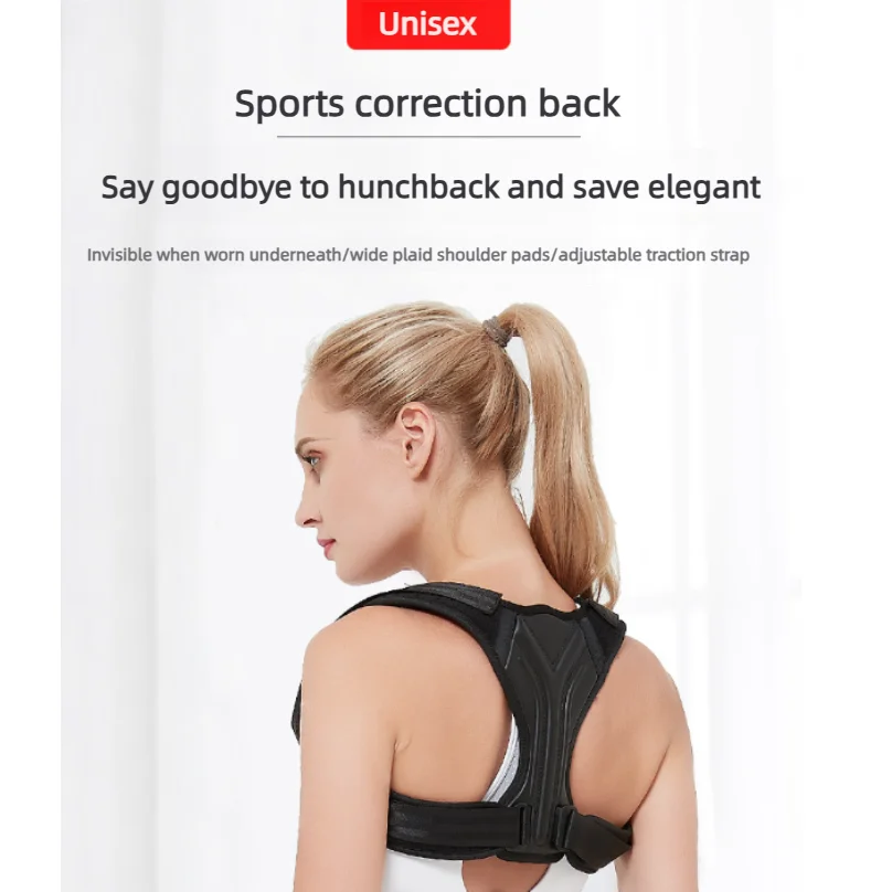 Back Posture Corrector Belt Brace Hunchback Corrector Adult Men and Women Sitting Posture Correction Belt Shoulder Straight Back