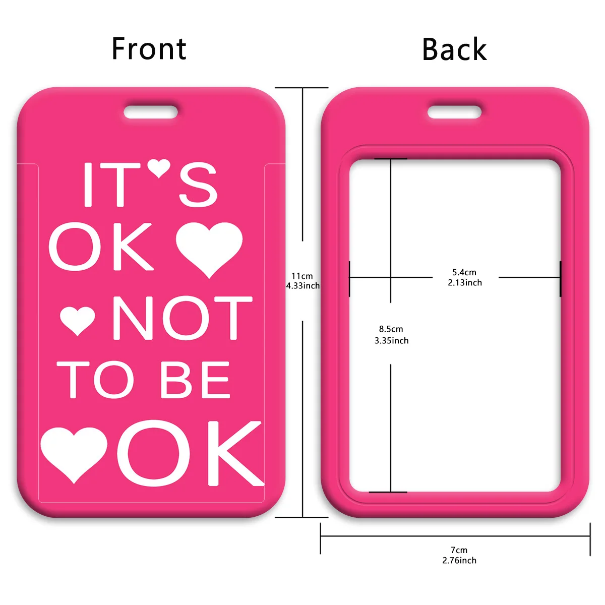 لا بأس أن تكون على ما يرام سلسلة مفاتيح قصيرة معرف غطاء بطاقة الائتمان تمرير الهاتف المحمول سحر الرقبة الأشرطة شارة حامل مفتاح حامل #5