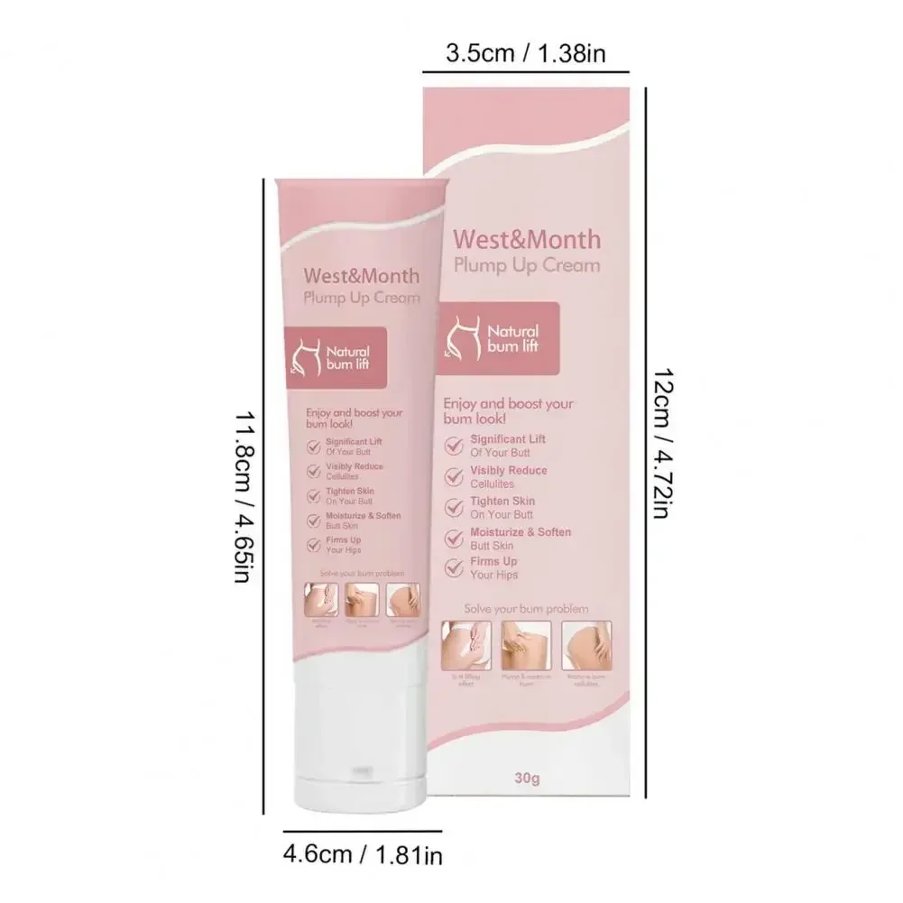 30G Plump Lift Butt Cream Firm Enhance Buttocks Hydrating Butt Lift Cream Reduce Cellulite Tighten Skin Butt Lifting Ointment