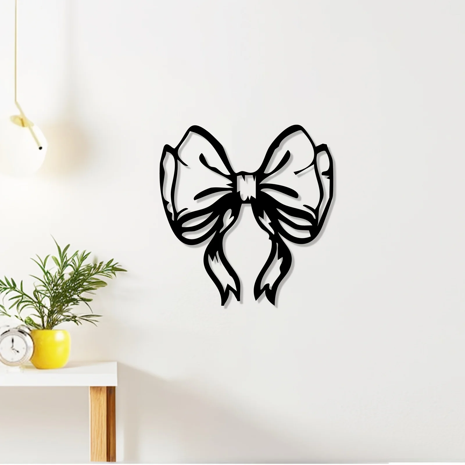 CIFbuy Metal Wall Art Modern Elegant Bow Arrow Iron Decor Waterproof Rustproof Durable Sign for Indoor Outdoor Bedroom Garden