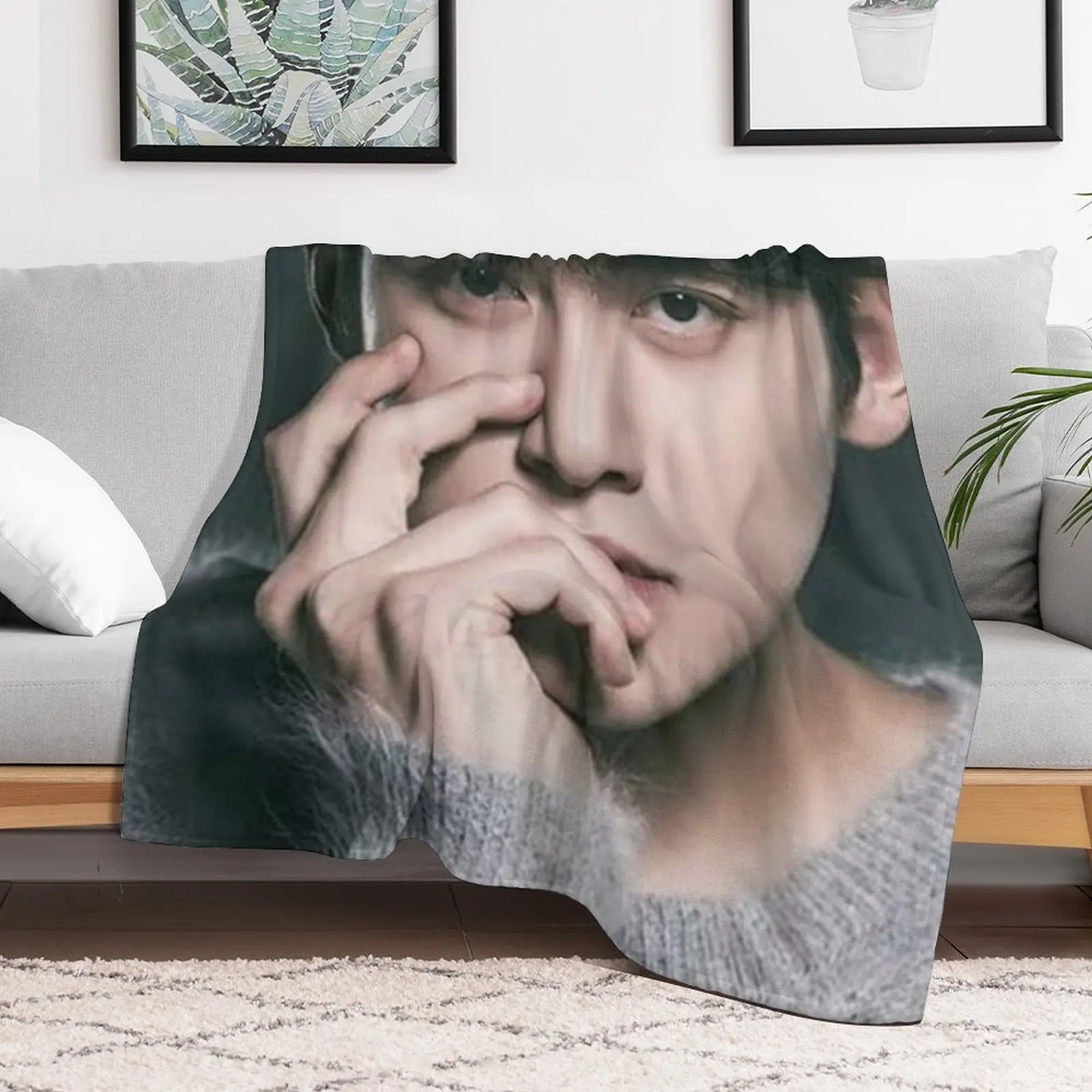 Ji Chang Wook Throw Blanket funny gift Soft Plush Plaid Polar wednesday Blankets