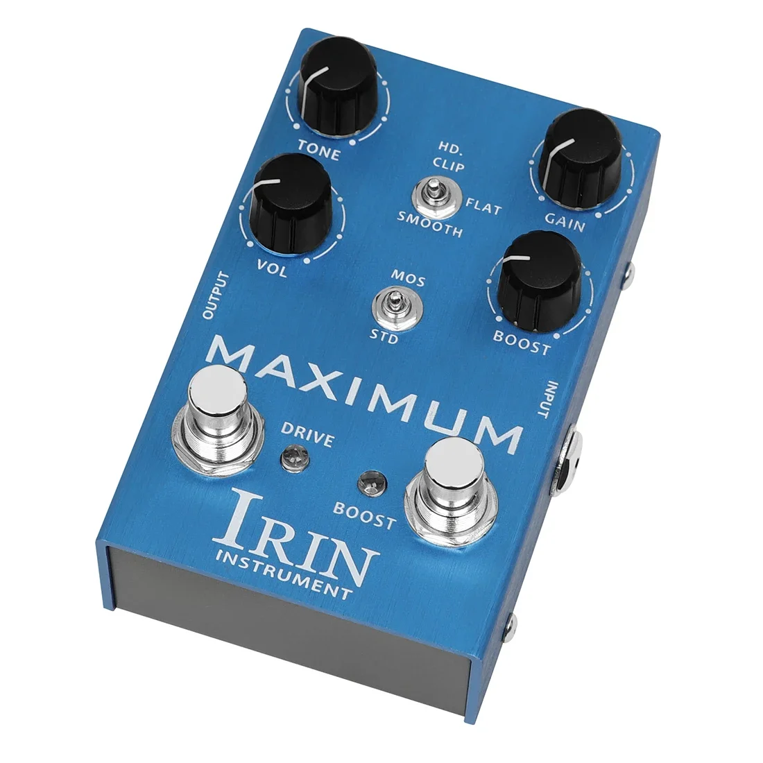 IRIN AN-41 MAXIMUM Guitar Overdrive Pedal DRIVE Channel Clean Tone without Compression BOOST Channel Wild Tone with Long Sustain