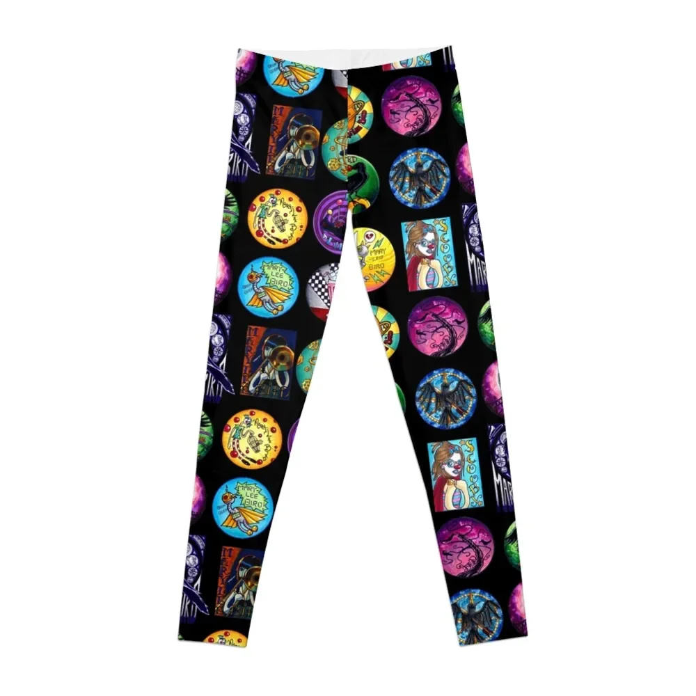 

Bird Mash UP Leggings sports for sporty woman gym gym pants Womens Leggings