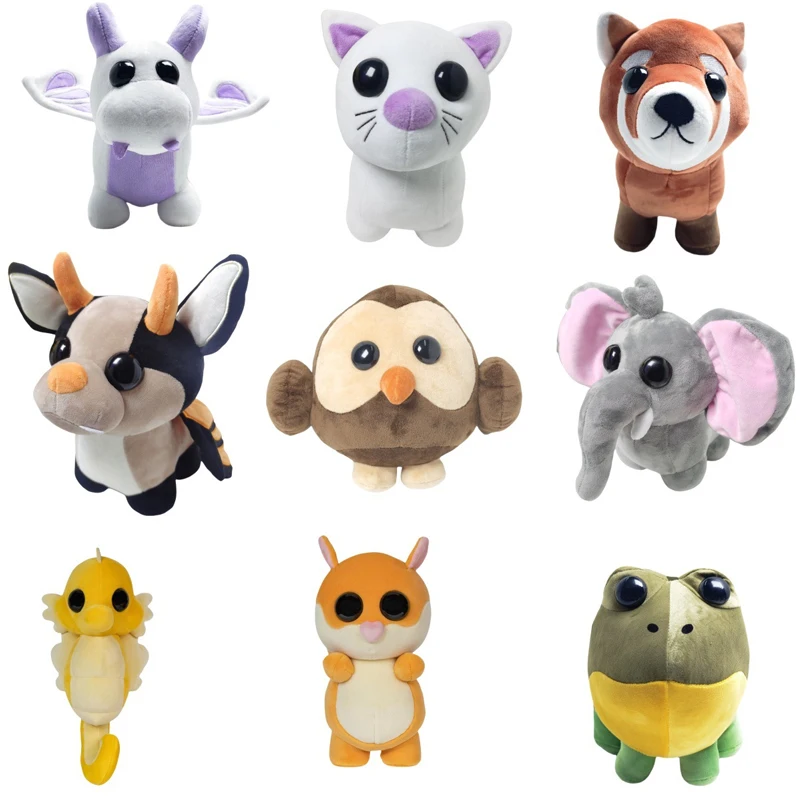 Assorted Multi-Style Big Eyes Animal Plush Doll Cute Creatures Stuffed Toy Kids Gift Soft Cuddly Stuffed Animals for Children