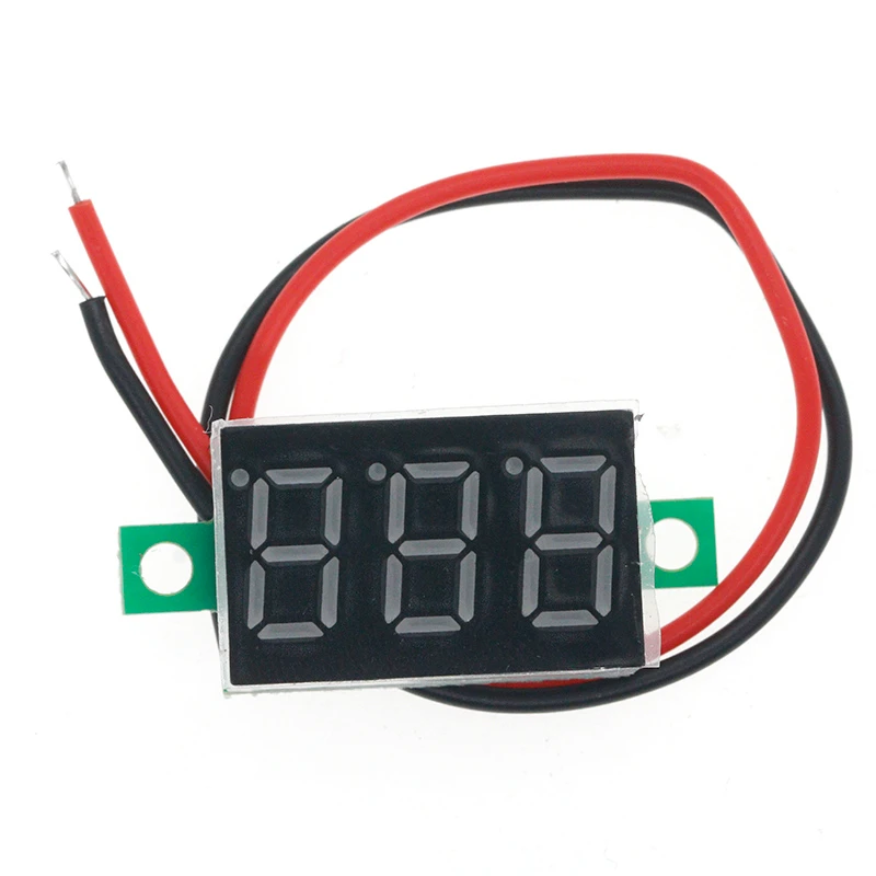 0.36 Inci 0.36 Inci DC 4.7-32V 3 Digit Display Voltmeter Mini LED Digital Panel Volt Tegangan Meter instrumen Merah/Biru/Gree