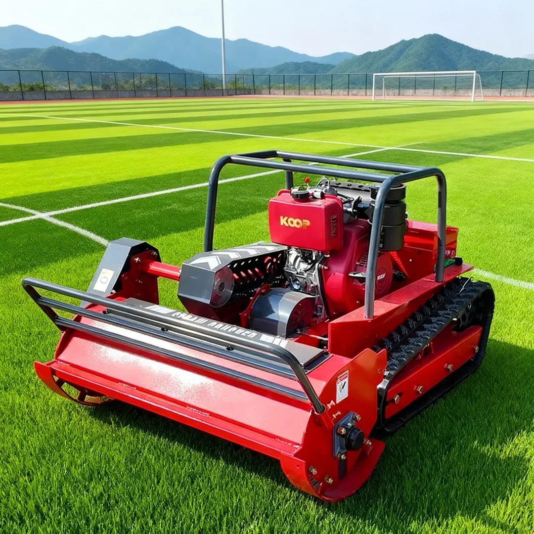 

Customized Commercial GPS Auto-navigation Flail Lawn Mower - 4-Stroke Crawler RC Model for Home Orchard Maintenance