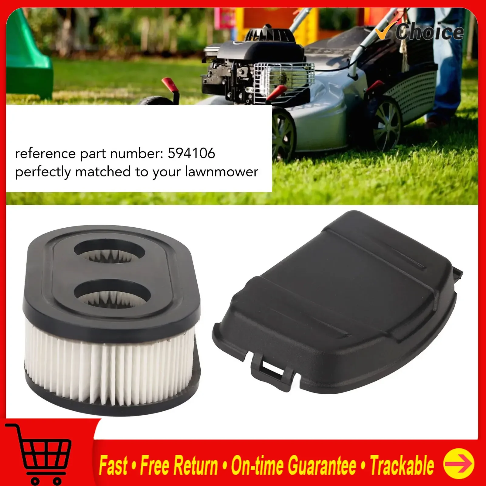 

594106 Lawn Mower Air Cleaner Cover ABS Air Filter Cover Kit 594106 for 650EXI 675EXI 675IS ABS Lawn Mower Air Cleaner Cover