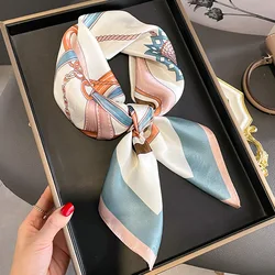 1pcs 70cm Women's Simulated Silk Square Scarf Fashionable and Versatile High-end Scarfs Bag Clothing Accessories Square Scarf