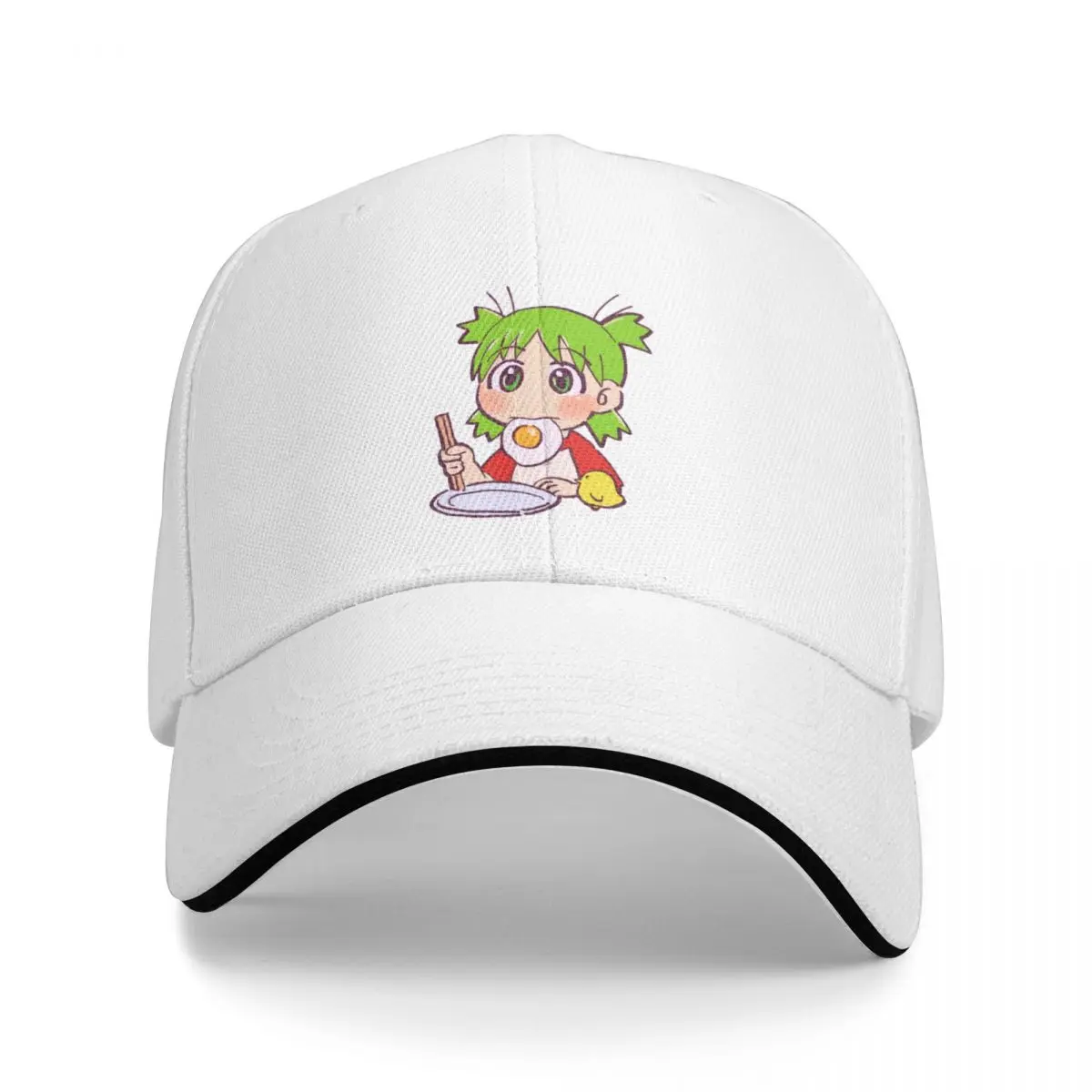 I draw yotsuba eating fried egg yotsubato Baseball Cap Hat Luxury Brand Golf Hat Man fashionable Women's Hats Men's