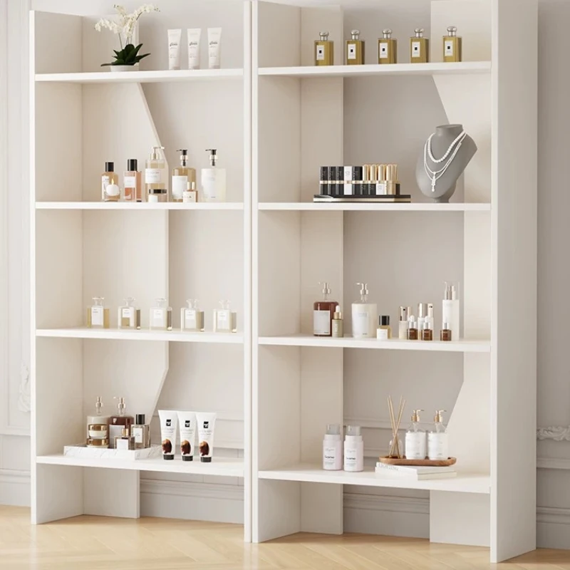 

Nordic Cream Style Multi-layer Jewelry Nail Display Cabinet Modern Beauty Salon Cosmetic Display Cabinet Office Furniture FYMC
