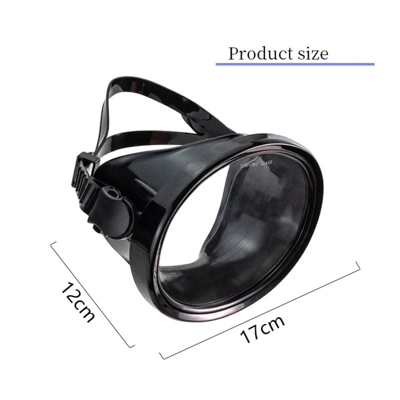 

Oval Diving Mask Adjustable Anti Fog Single Lens Scuba Goggles for Scuba Diving and Snorkeling Spearfishing Diving