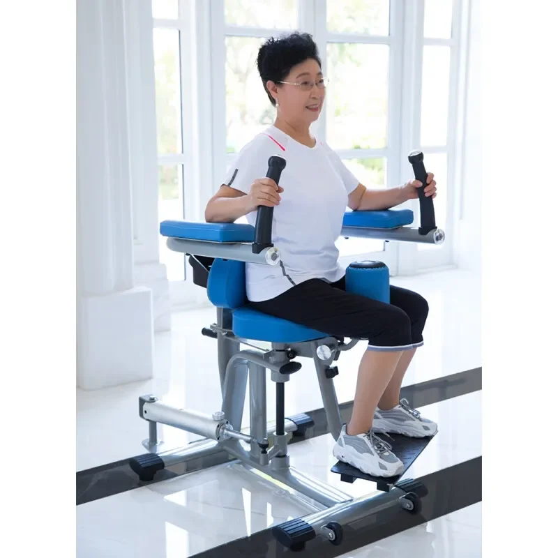 K670 Multi-functional Steel Indoor Sitting Waist Twisting Chest Shoulder Pushing Training Device for Middle-aged Elderly