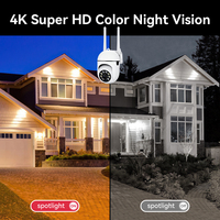 Jaxcam TUYA 5MP Smart Life CCTV Wifi Camera Wireless Security Surveillance Cameras Outdoor  AI Smart Tracking Two Way Audio