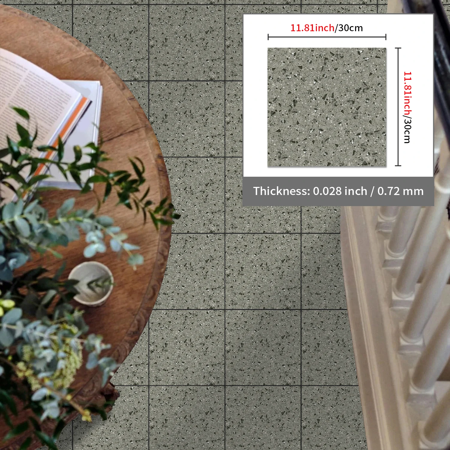 

Thick matte terrazzo waterproof and wear-resistant self-adhesive adhesive tape, used for kitchen, bathroom and home decoration
