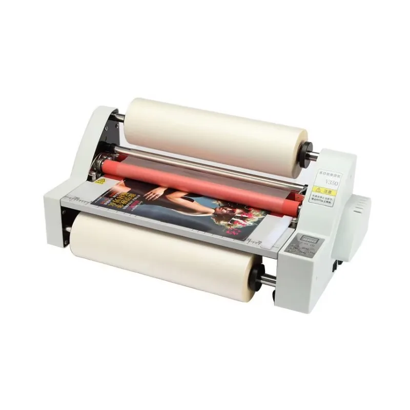 450mm Hot Cold Laminator Machine Manual Electric Roll Film for A3 A4 Document Paper Equipment Tool Set Home Use
