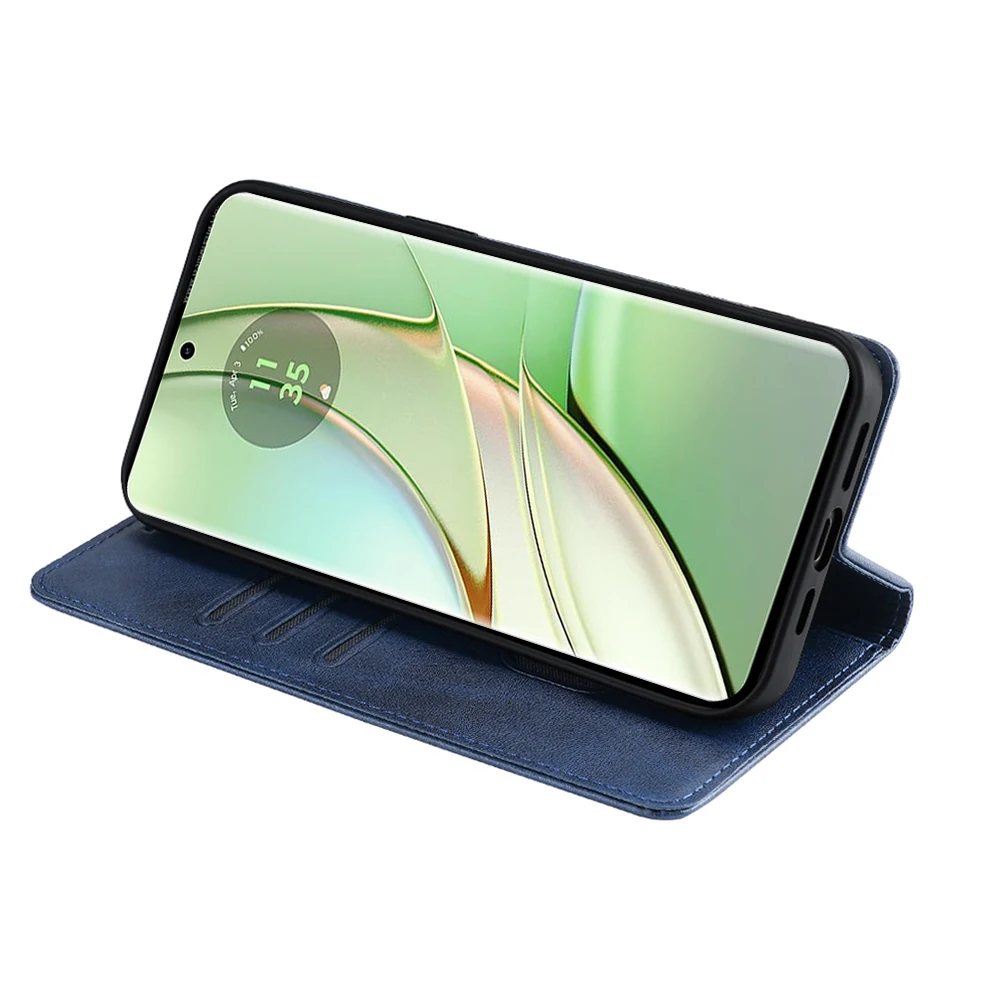 Bussiness Leather Phone Case for Motorola Edge 40 30 Neo Edge 2023 Flip Cover Magnetic Wallet Case Cover Stand Funda