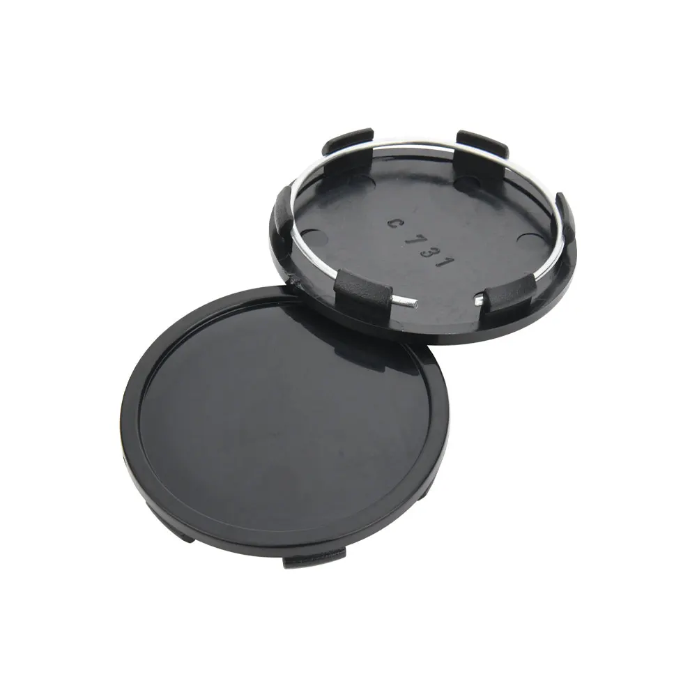 4PCS JDM Sport Wheel Cap 65mm OD & 60mm Clip ENKEI Rim Caps Wheel Center Caps Car Cover Hub Cap Black & Silver