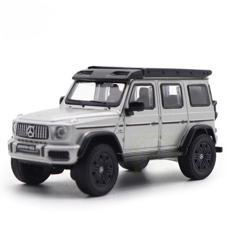 KENGFAI Diecast 1/64 Schaal Mercedes-Benz AMG G63 4x42 2023 Editie Legering Model Auto Speelgoed voor Jongens Gift