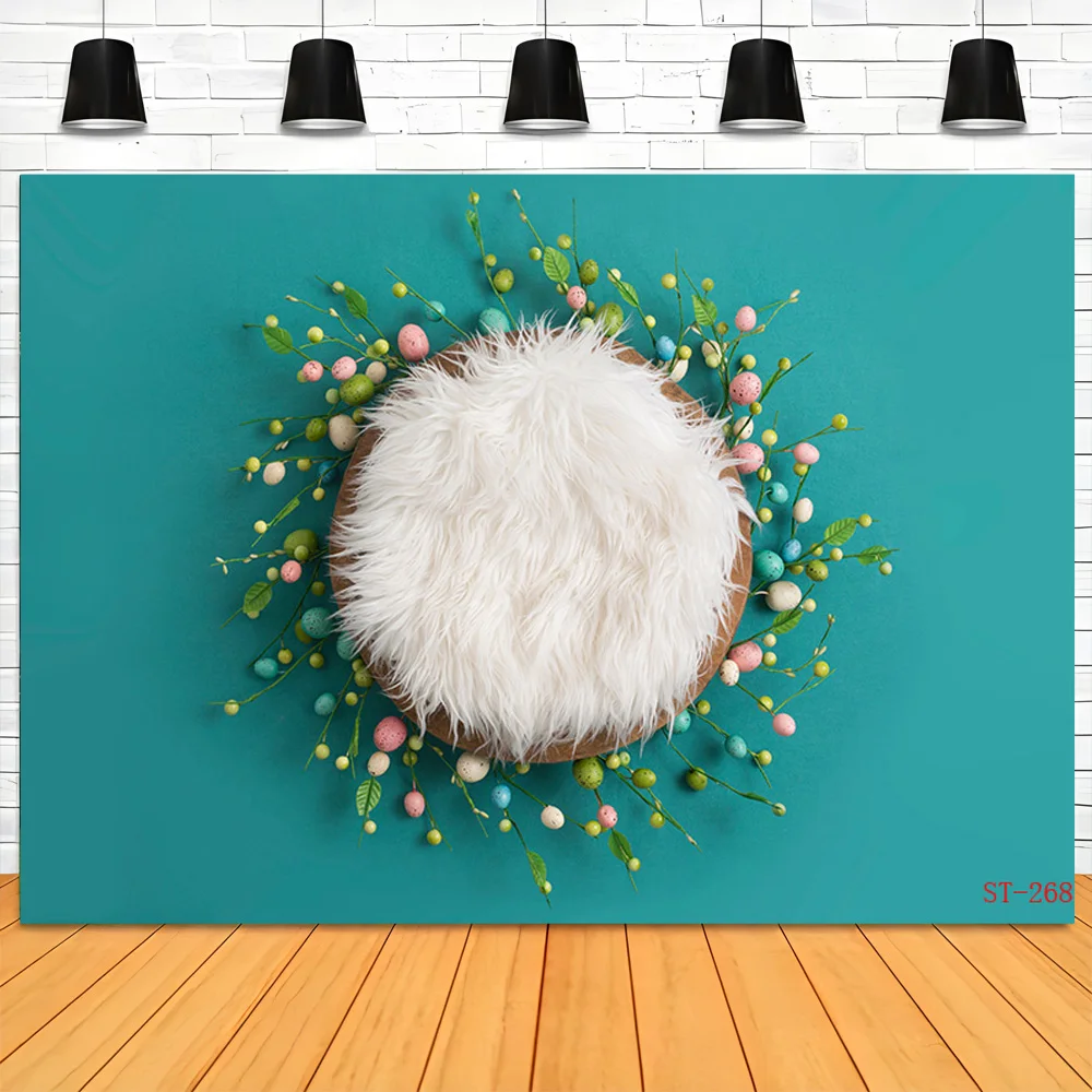 Baby Newborn Floral Basket Photography Backdrops Props Children Birthday Party Photo Studio Background VT-04