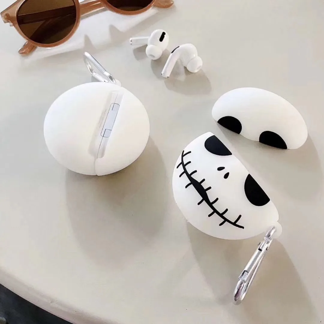 Cool Skull Case for Apple AirPods 1 2 3rd Case for AirPods Pro Luminous Case Earphone Case Protective Cover