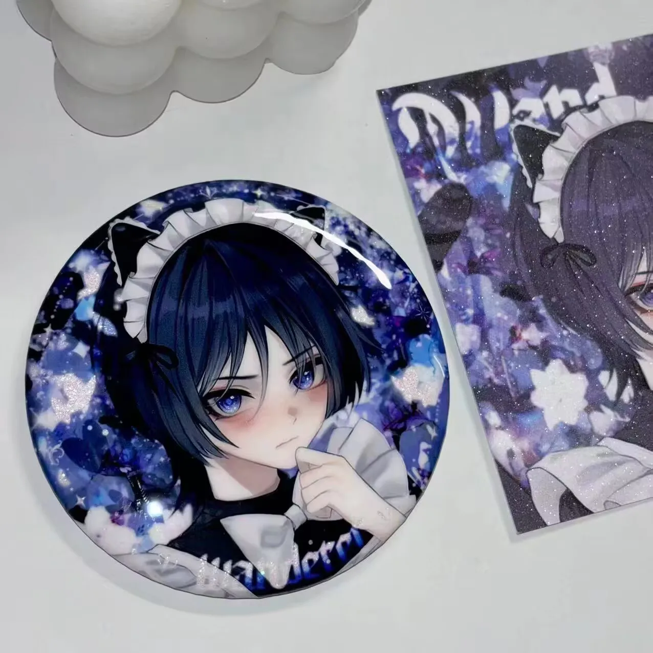 شارات شخصية الخلفية الرسمية "Genshin Impact" الرسوم المتحركة الطرفية"،Funingna،Navilette"، "Swordsman"، بروش "smacked"