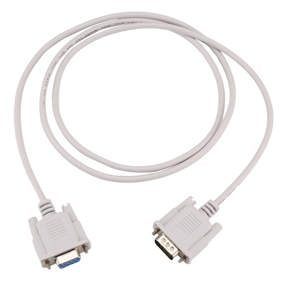 &ABDH& RS232 DB9 Cable de puerto serie macho a hembra de 9 pines Adaptador industrial 1,3 M