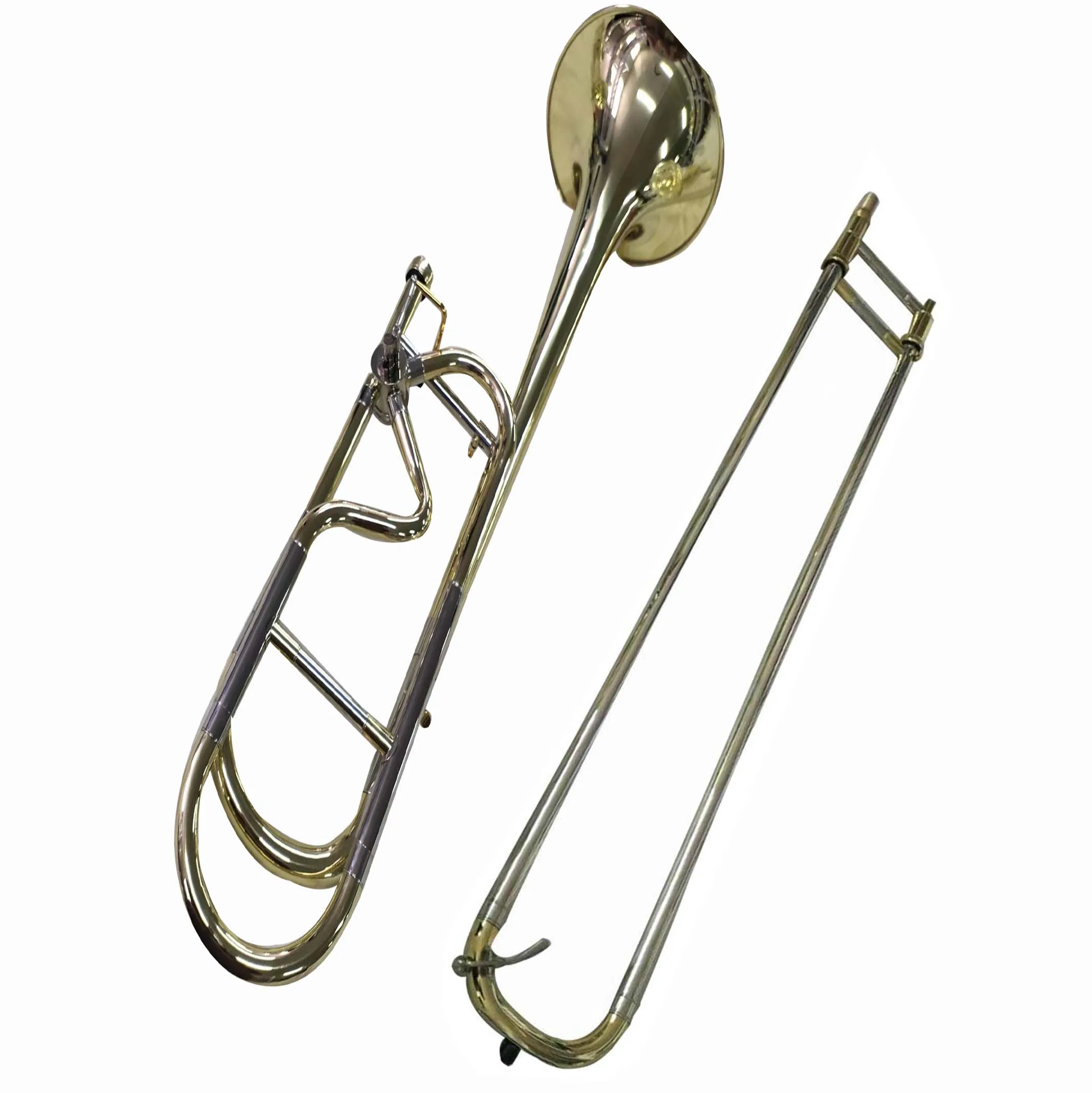 Yellow Brass Instruments High Quality Gold Lacquer Trombone