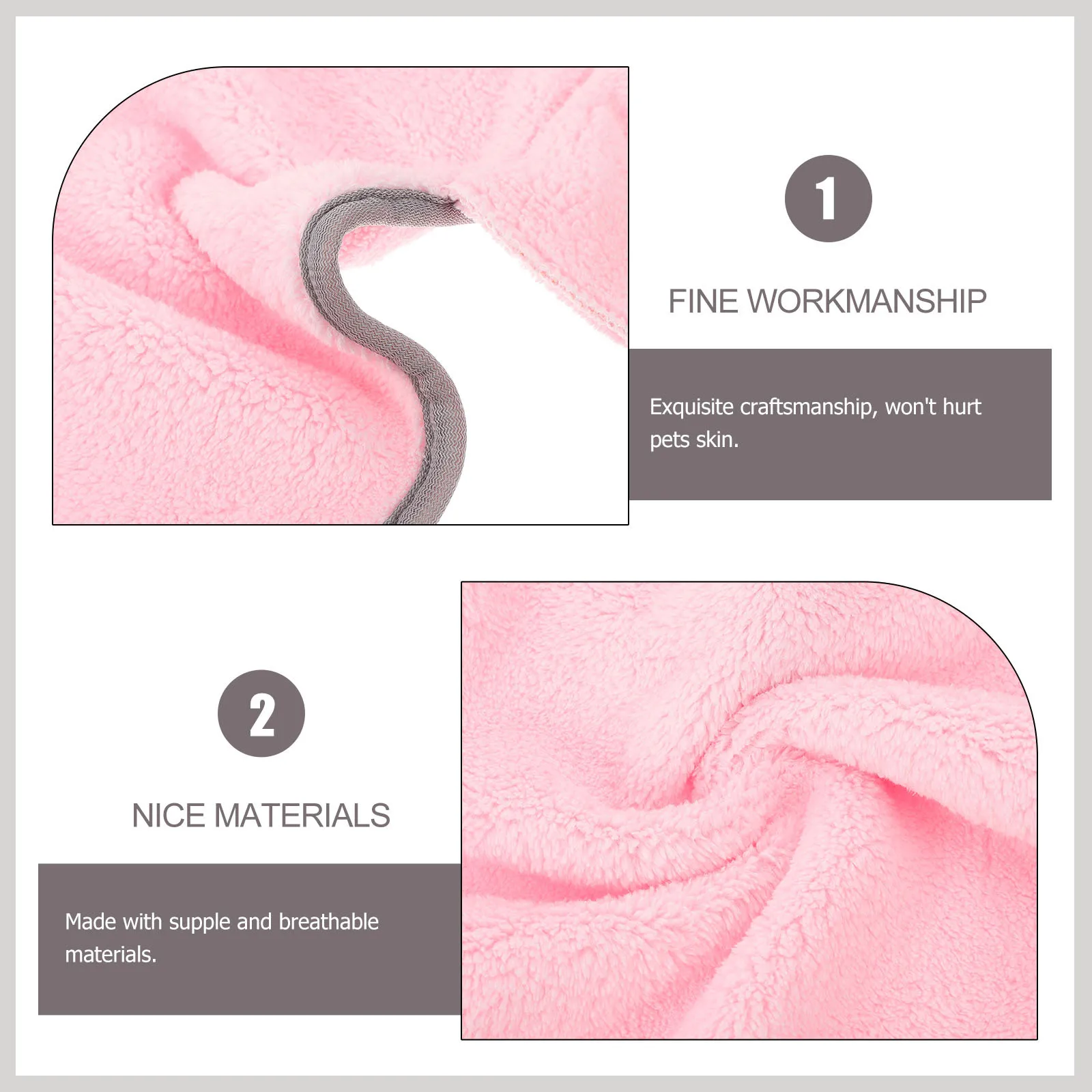 

Dog Bath Towel Puppy Drying Towel Lightweight Absorbent Soft Dog Bathrobe Fast Drying Comfortable Pet Robe Bathrobe for Dogs