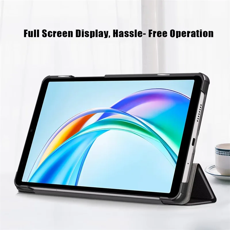 Dreifach Faltbare Hülle für Honor Pad X7 8,7 Zoll mit Auto-Wach-/Schlaf-Funktion Stoßfeste Lederhülle für Huawei/Honor – Detail 3