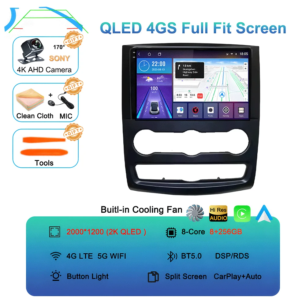 10 inch Android 16 autoradio multimediaspeler GPS stereo CarPlay+auto WIFI+4G DSP voor VW Crafter en Mercedes Benz Sprinter
