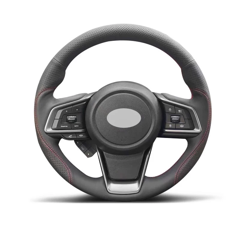 Genuine Leather Suede Steering Wheel Cover Car Accessoires for SUBARU FORESTER OUTBACK IMPREZA CROSSTREK ASCENT LEGACY LIBERTY