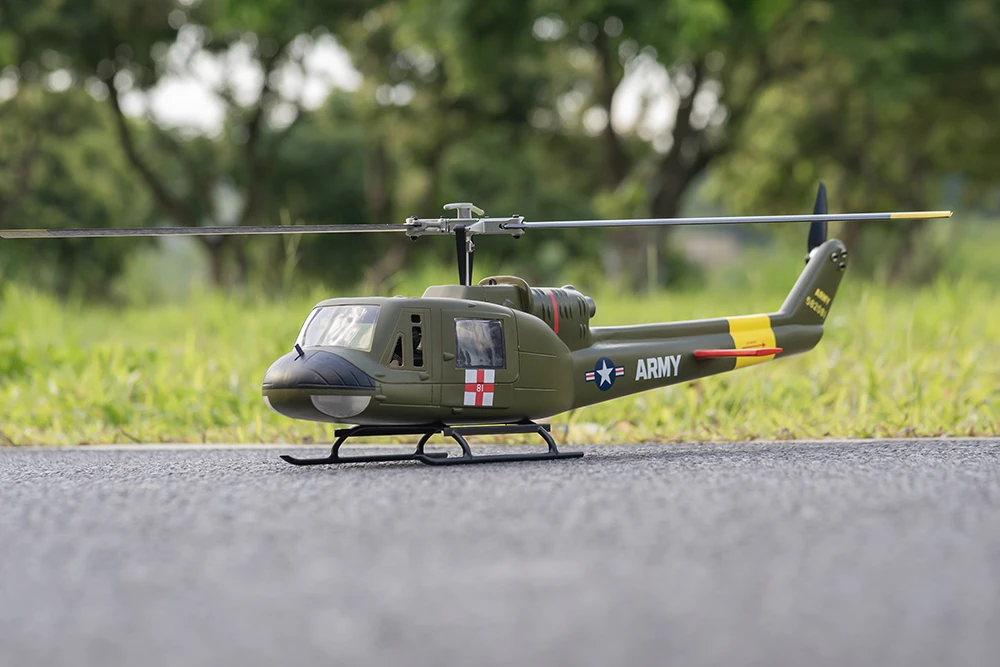 FLY WING UH-1 V4 Mise À Niveau Classe 470 6CH Moteur Brushless GPS Partners Point Altitude Hold Scale RC Hélicoptère Avec Contrôleur H1