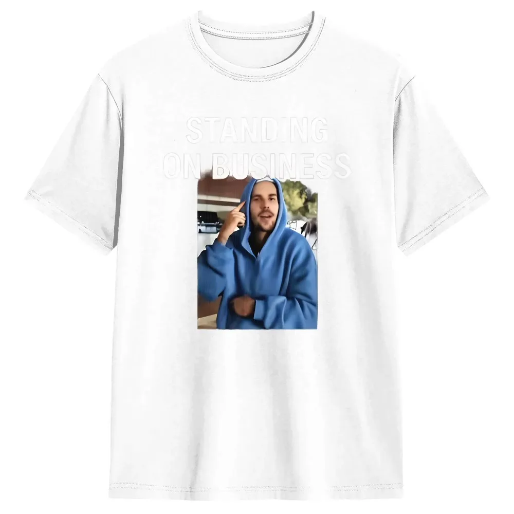 2026 New Justin Bieber Portrait Print Unisex T-shirt Round Neck Short Sleeve Casual Street Fashion Tee