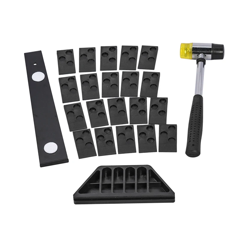 DIY Wood Laminate Flooring Installation Tool Floor Fitting Kit with 20pcs Spacer Flooring Tool Set Professional Woodworking Tool