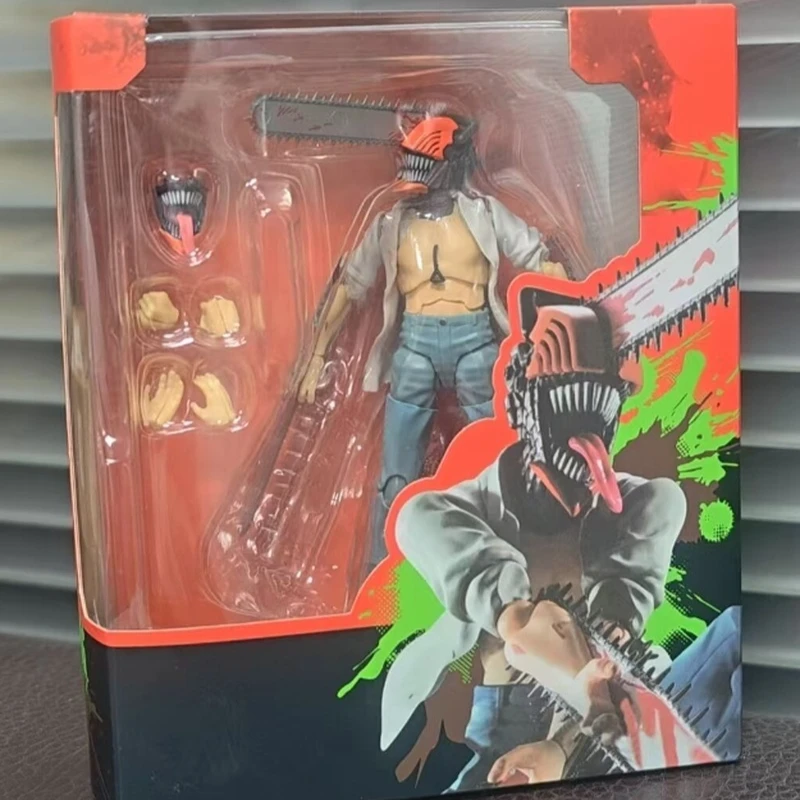 SHF Chainsaw Man Denji Reze Arc Genuine New Action Figure Articulated Joints Collectible Model Toy For Anime Fans