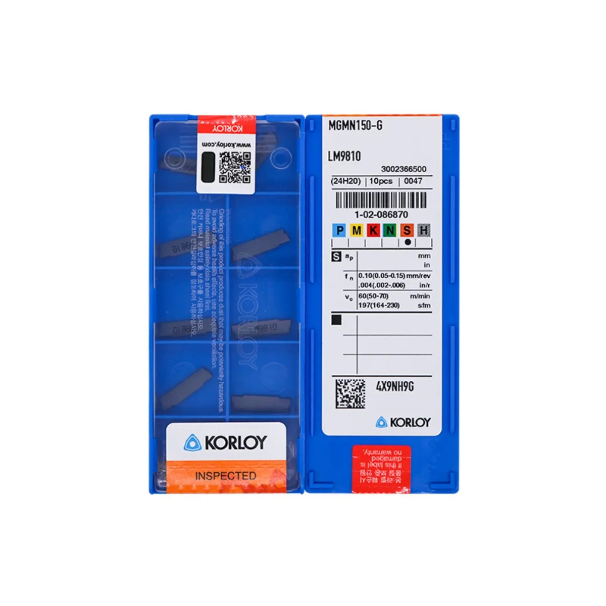 10 szt. Oryginalne płytki MGMN MGMN150 200 250 300 400 500 600 -G T M LM9810 do frezowania rowkowego