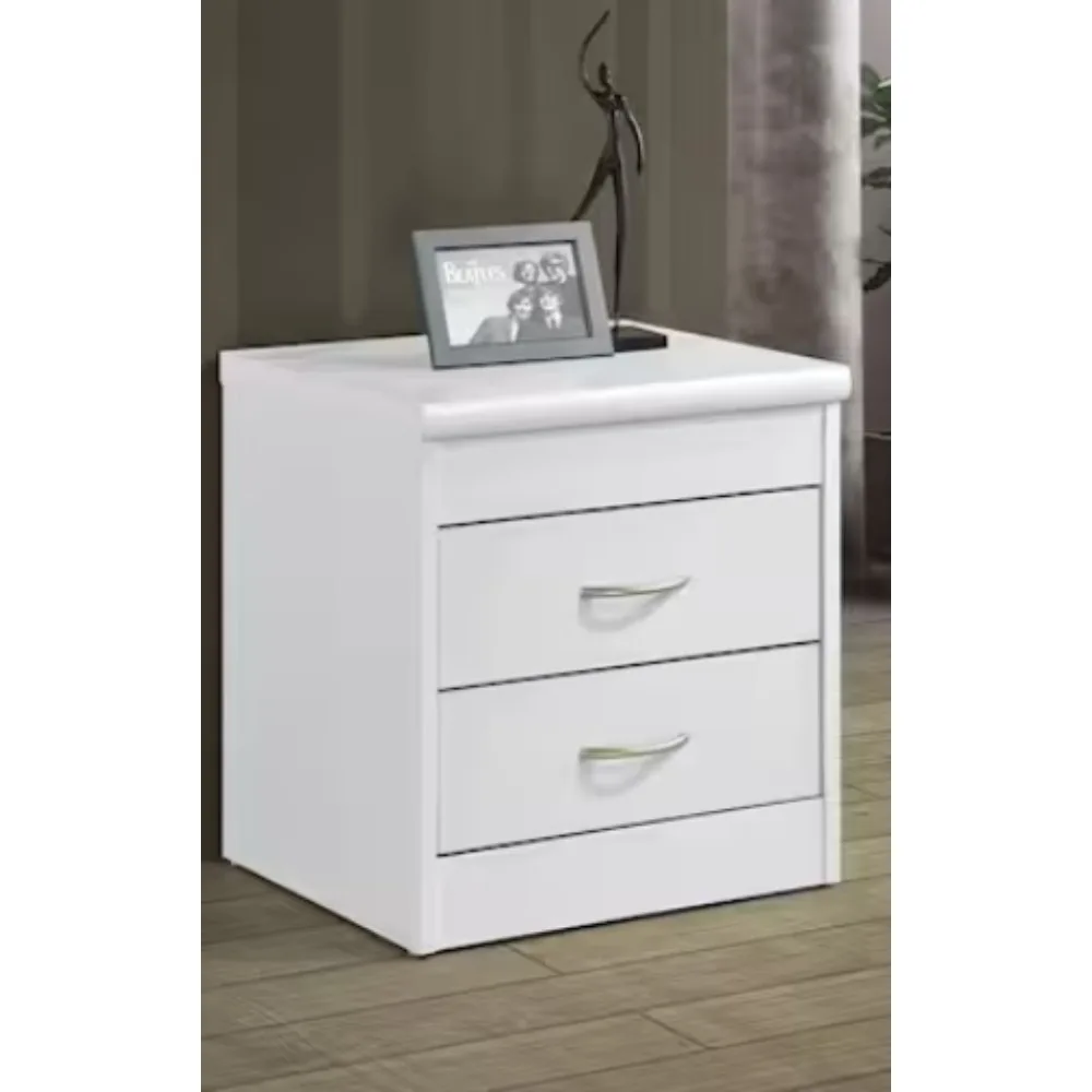 

2-Drawer Nightstand 19 in. x 17 in. x 15.5 in. furniture bedroom bedside table