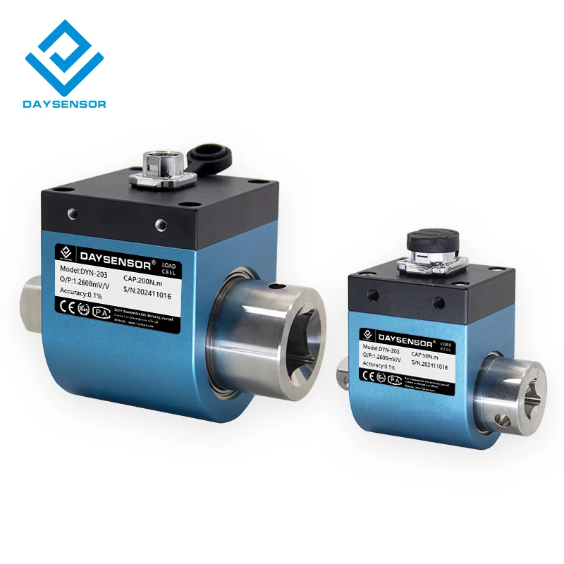 0.1N.m 50N.m Rotary Sensor Small Size Dynamic Torque Transducer of Rotation for Measuring Motor Test Bench Performance