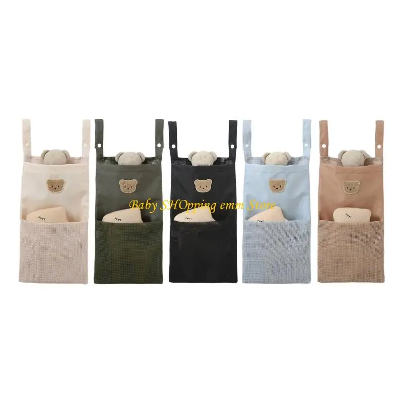 

23GD Crib Storage System Ventilated Compartments No Tool Installation Soft Washable Polyester Case For Infant Essential